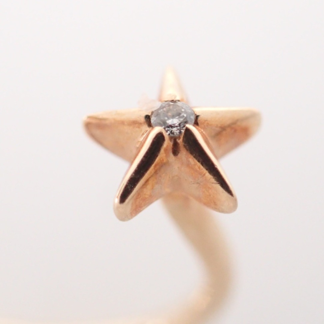 STAR JEWELRY(スタージュエリー)のスタージュエリー K10 0.01 ダイヤモンド スターデザイン レディースのアクセサリー(リング(指輪))の商品写真