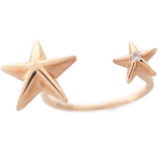 スタージュエリー(STAR JEWELRY)のスタージュエリー K10 0.01 ダイヤモンド スターデザイン(リング(指輪))