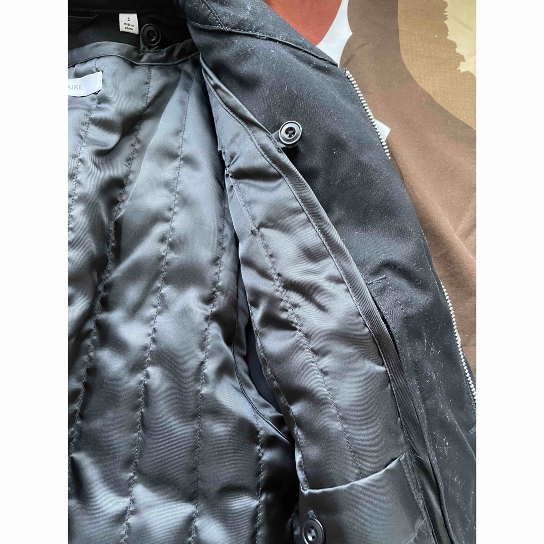 UNIQLO(ユニクロ)のユニクロアンドルメール コラボ 2ウェイフーデッドコート黒 メンズのジャケット/アウター(モッズコート)の商品写真