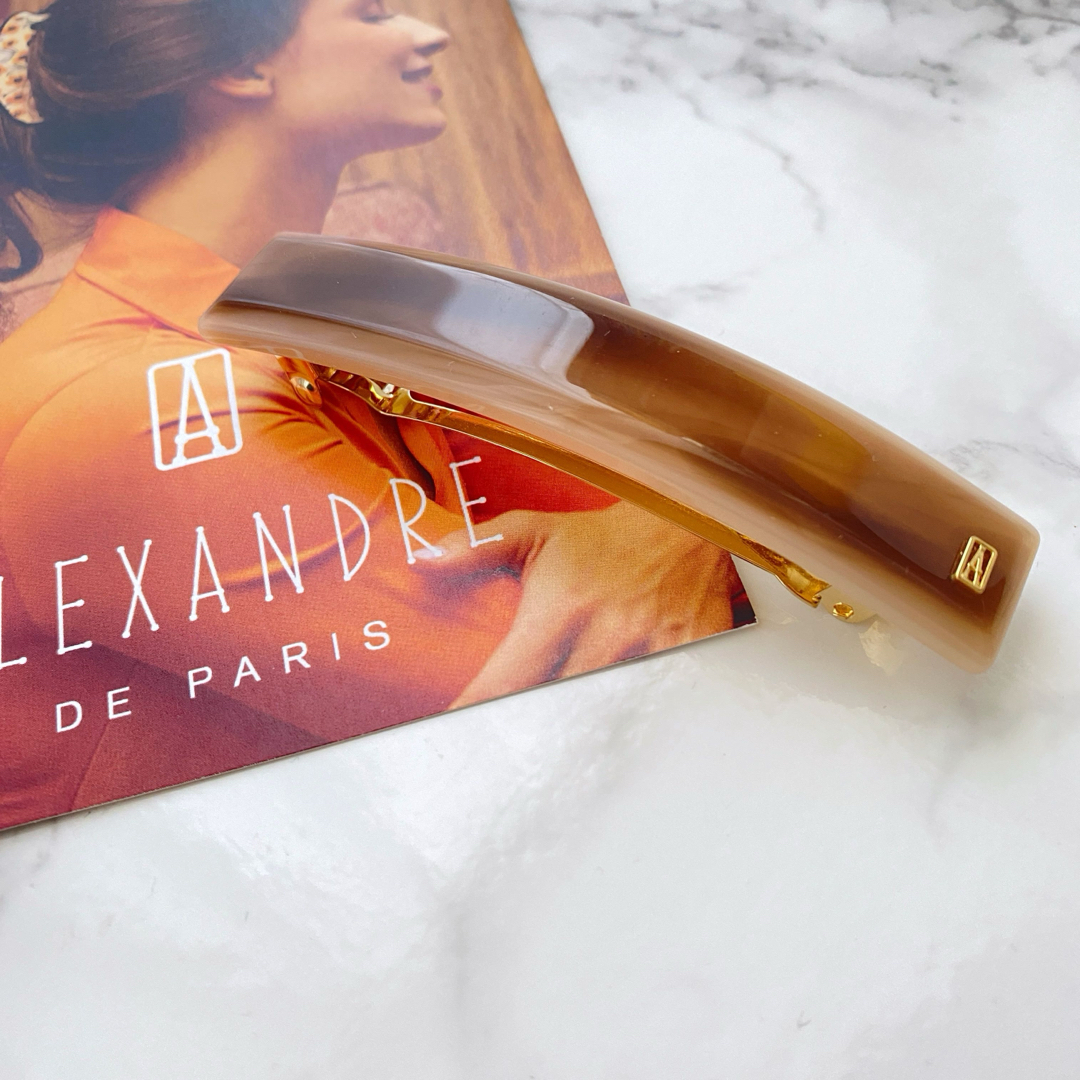 ヘアアクセサリーAlexandre de Paris アレクサンドルドゥパリ　バレッタ　　新品