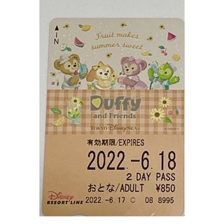 ディズニー(Disney)のディズニー リゾートライン フリーきっぷ 使用済み(鉄道乗車券)