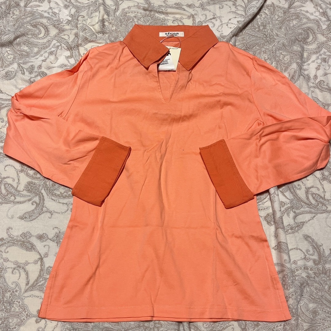 OFUON(オフオン)のofuon  襟付きシャツ　新品 キッズ/ベビー/マタニティのキッズ服男の子用(90cm~)(Tシャツ/カットソー)の商品写真