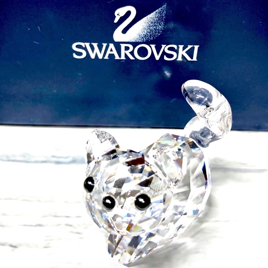 SWAROVSKI(スワロフスキー)の希少 廃盤 SWAROVSKI スワロフスキー 猫 ねこ ネコ 置物 インテリア インテリア/住まい/日用品のインテリア小物(置物)の商品写真