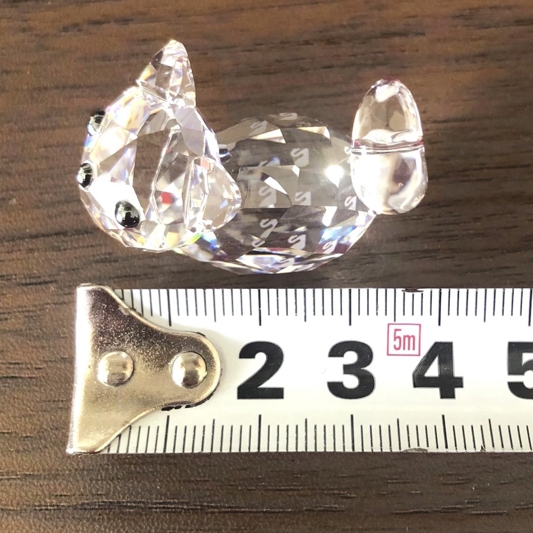 SWAROVSKI(スワロフスキー)の希少 廃盤 SWAROVSKI スワロフスキー 猫 ねこ ネコ 置物 インテリア インテリア/住まい/日用品のインテリア小物(置物)の商品写真