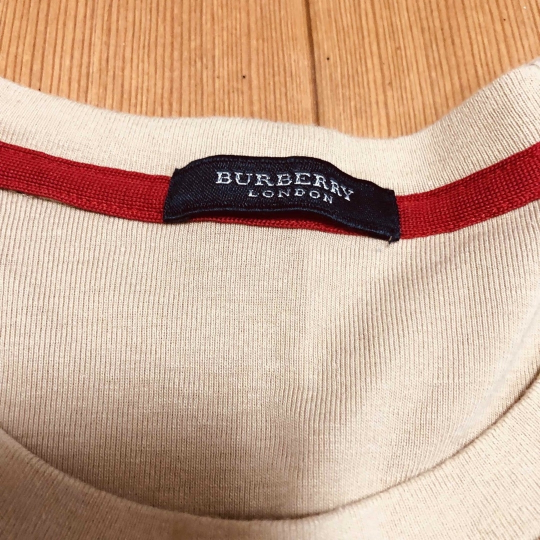 BURBERRY(バーバリー)のバーバリー 半袖綿シャツ Lサイズ ベージュ メンズのトップス(シャツ)の商品写真