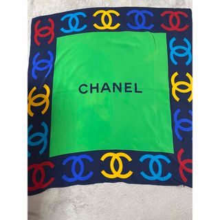 シャネル(CHANEL)のCHANELシルクスカーフ(バンダナ/スカーフ)