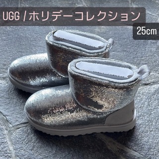 アグ(UGG)のUGG クラシックミニ ミラーボール ムートンブーツ 25cm(ブーツ)