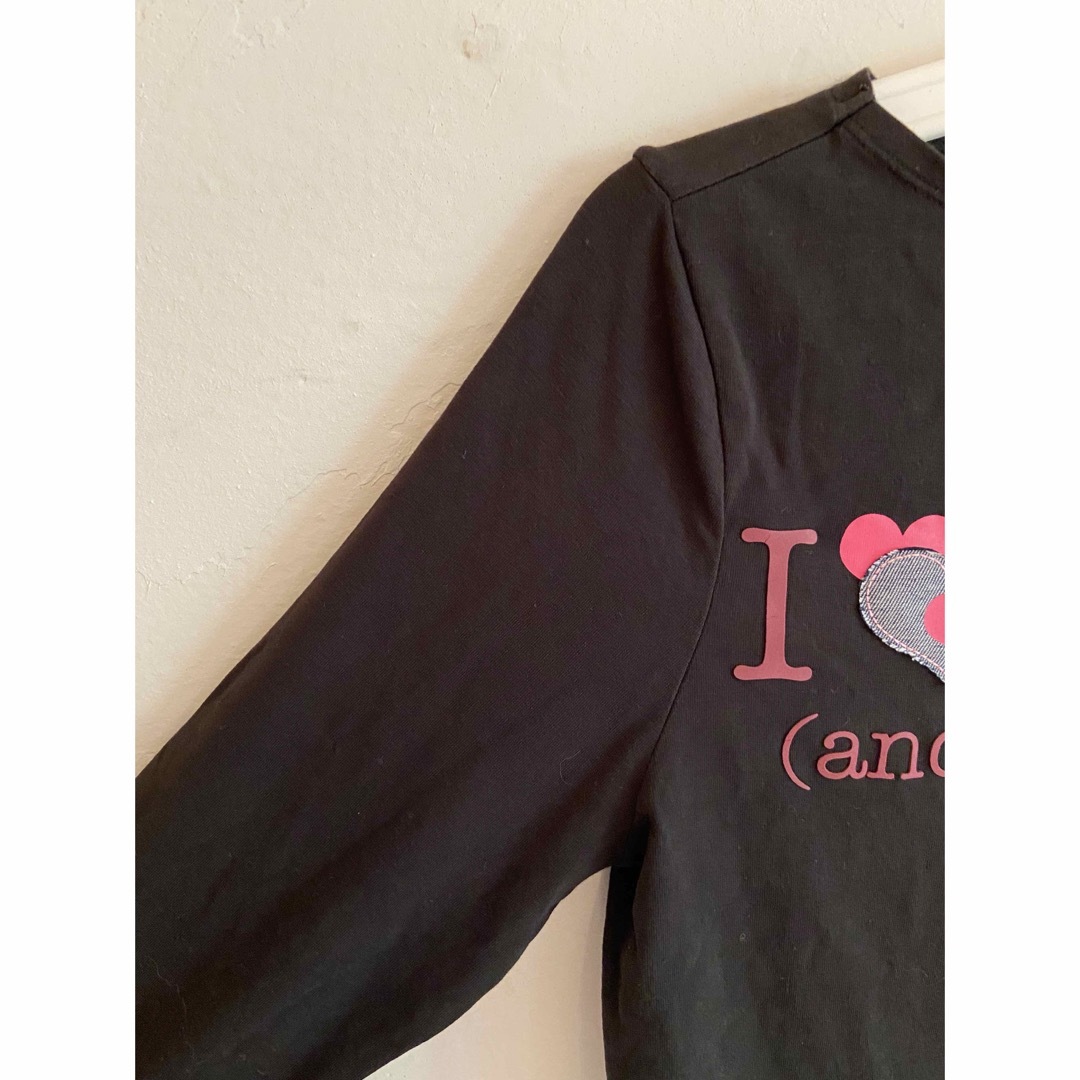 Calvin Klein(カルバンクライン)のCalvin Klein カルバンクライン 長袖 Tシャツ ブラック ハート L レディースのトップス(Tシャツ(長袖/七分))の商品写真