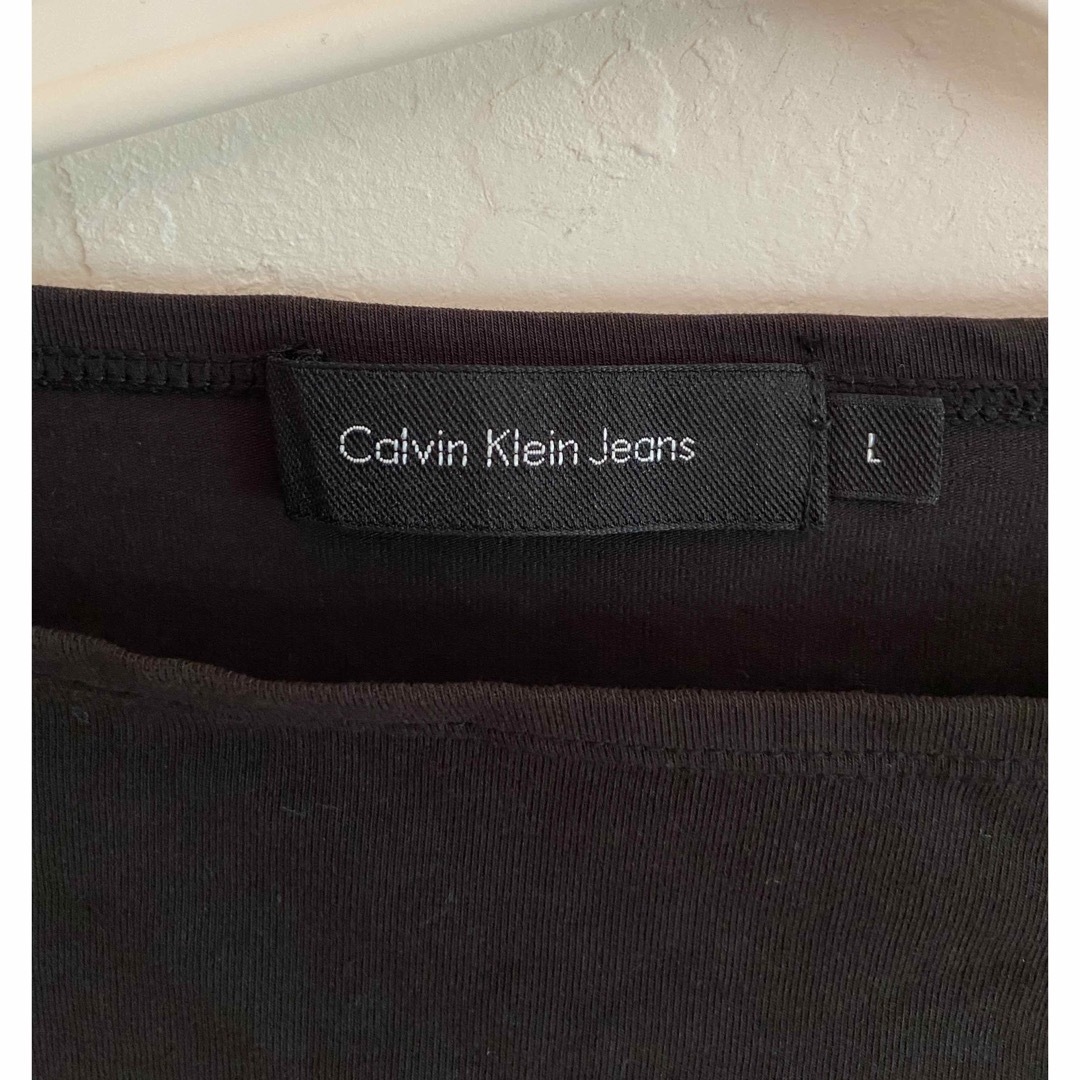 Calvin Klein(カルバンクライン)のCalvin Klein カルバンクライン 長袖 Tシャツ ブラック ハート L レディースのトップス(Tシャツ(長袖/七分))の商品写真