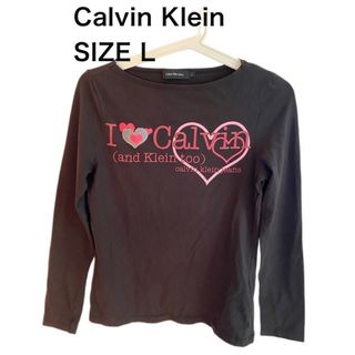 カルバンクライン(Calvin Klein)のCalvin Klein カルバンクライン 長袖 Tシャツ ブラック ハート L(Tシャツ(長袖/七分))