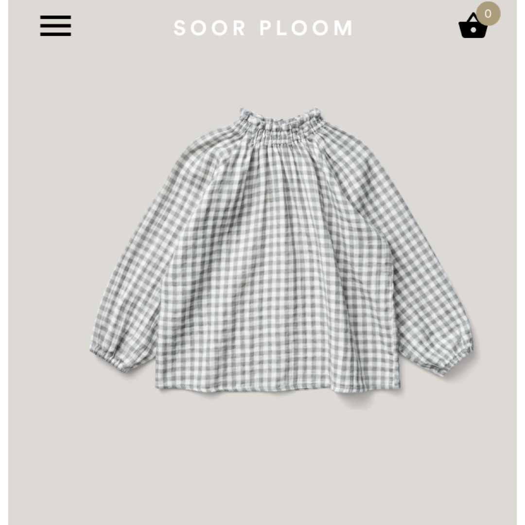 未使用 SOOR PLOOM Imelda Blouse, Ginghamsoorploom