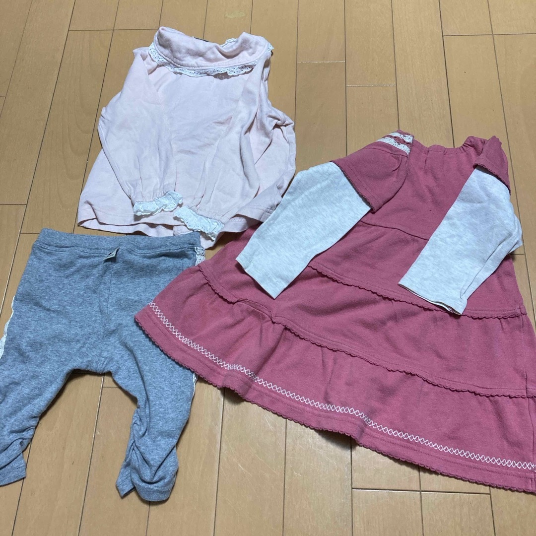 3can4on(サンカンシオン)の90センチ3枚セット キッズ/ベビー/マタニティのキッズ服女の子用(90cm~)(ワンピース)の商品写真