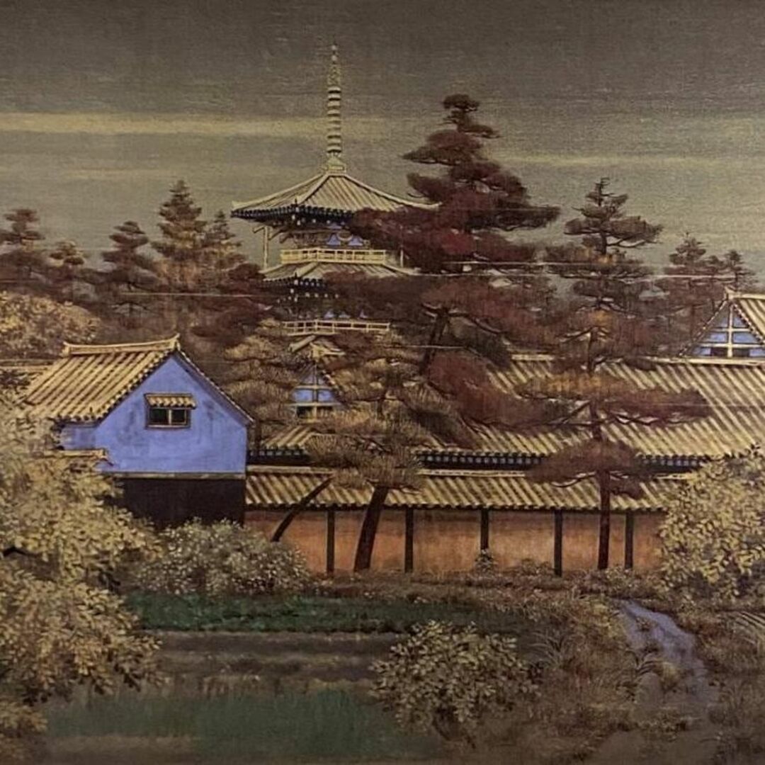 今年の新作から定番まで! 土屋雅裕、【斑鳩】、希少な額装用画集より、新品額装付、状態良好 絵画+タペストリー