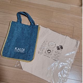 カルディ(KALDI)のANTIQUE アンティーク カルディ KALDI  トートバッグ エコバッグ(ノベルティグッズ)