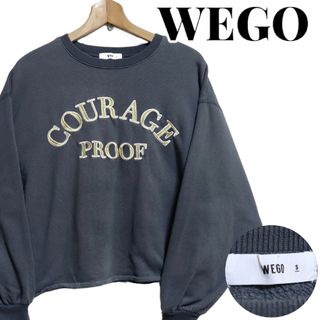 ウィゴー(WEGO)のWEGO ウィゴー GOURAGE PROOF 金刺繍 スウェット Sサイズ(トレーナー/スウェット)