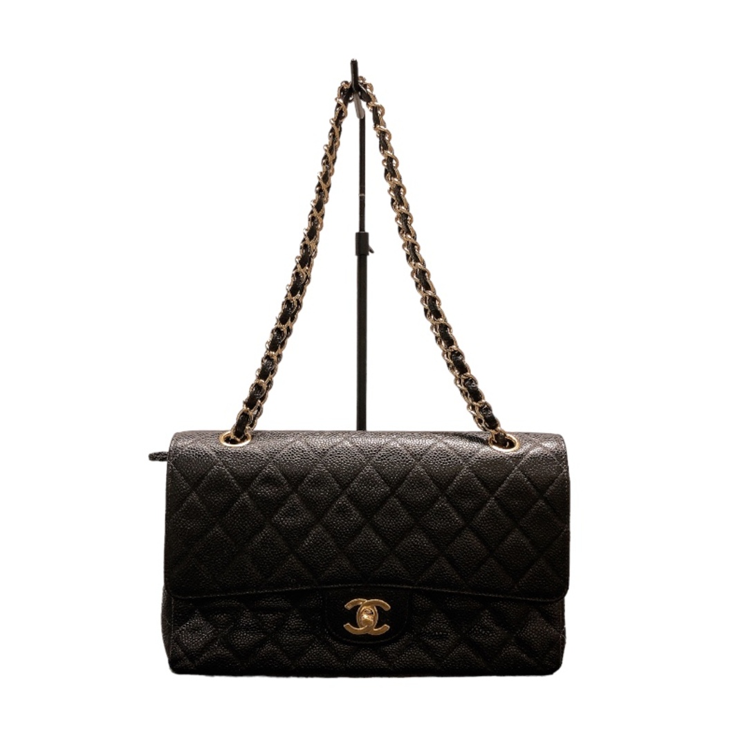 シャネル CHANEL マトラッセ25 A01112 ブラック/ゴールド金具 キャビアスキン レディース ショルダーバッグ約155cmマチ