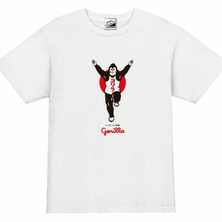 【SALEパロディ白2XL】5ozグリコゴリラTシャツ面白いおもしろうけるネタ(Tシャツ/カットソー(半袖/袖なし))