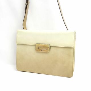 プラダ(PRADA)のPRADA / プラダ ■エナメル ショルダーバッグ ベージュ ギャランティ B7300 【バッグ/バック/BAG/鞄/カバン】 ブランド【中古】 [0990012723](ショルダーバッグ)