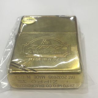 ジッポー(ZIPPO)のZIPPO ビンテージ 1937モデル SOLIDBRASS ゴールド(タバコグッズ)