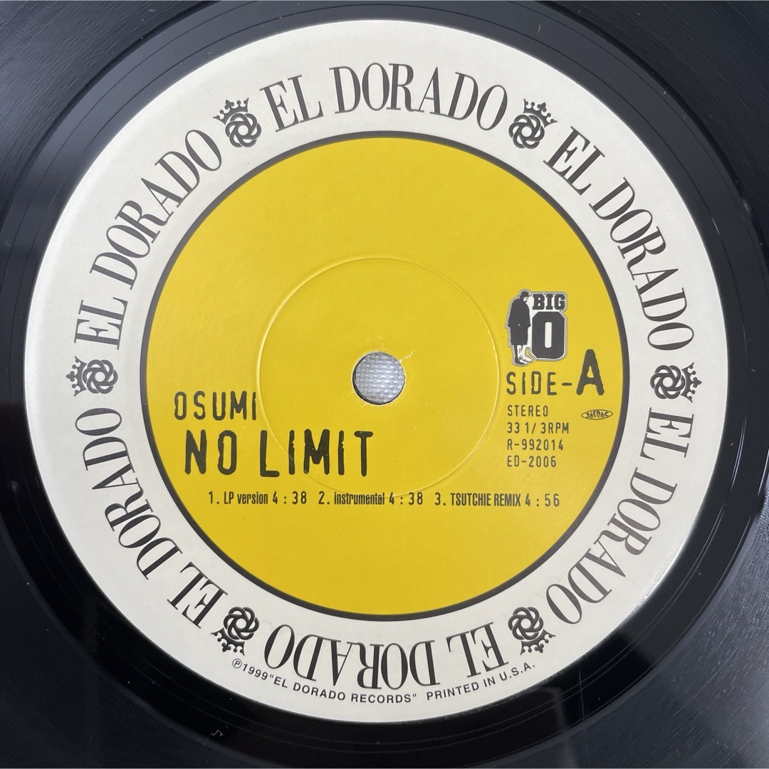 Osumi – No Limit / Unsigned Hype【12"】 エンタメ/ホビーのCD(ヒップホップ/ラップ)の商品写真