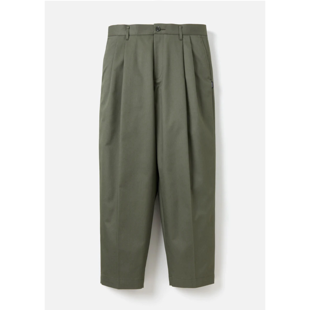 NEIGHBORHOOD(ネイバーフッド)のneighborhood TWO TUCK PANTS OLIVE L メンズのパンツ(チノパン)の商品写真