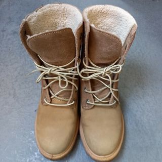 ティンバーランド(Timberland)のティンバーランド/ライニングボア ロングロールトップブーツ  23.5㎝(ブーツ)