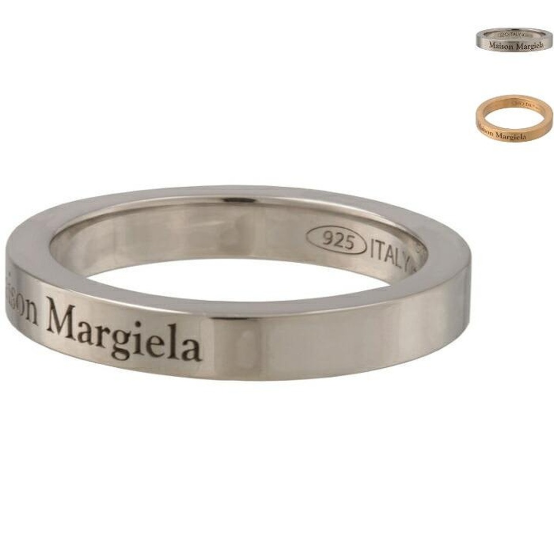 Maison Martin Margiela(マルタンマルジェラ)のメゾン マルジェラ MAISON MARGIELA ロゴ リング 3mm 指輪  SM1UQ0080 SV0158  レディースのアクセサリー(リング(指輪))の商品写真