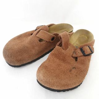 エーシーディーシーラグ(ACDC RAG)のBIRKENSTOCK / ビルケンシュトック ◆ボストン/スリッポン/サンダル/スウェード/ブラウン/24cm 【レディース/ガールズ/LADY/女性/婦人】【靴/クツ/シューズ/SHOES】 レディースファッション【中古】 [0220473928](スリッポン/モカシン)