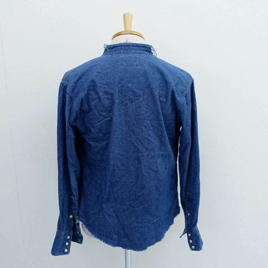 OLDPARK Wrangler ◇デニムシャツ/再構築/リメイク/インディゴ OLDPARK Wrangler ◇デニムシャツ/再構築/リメイク/インディゴ