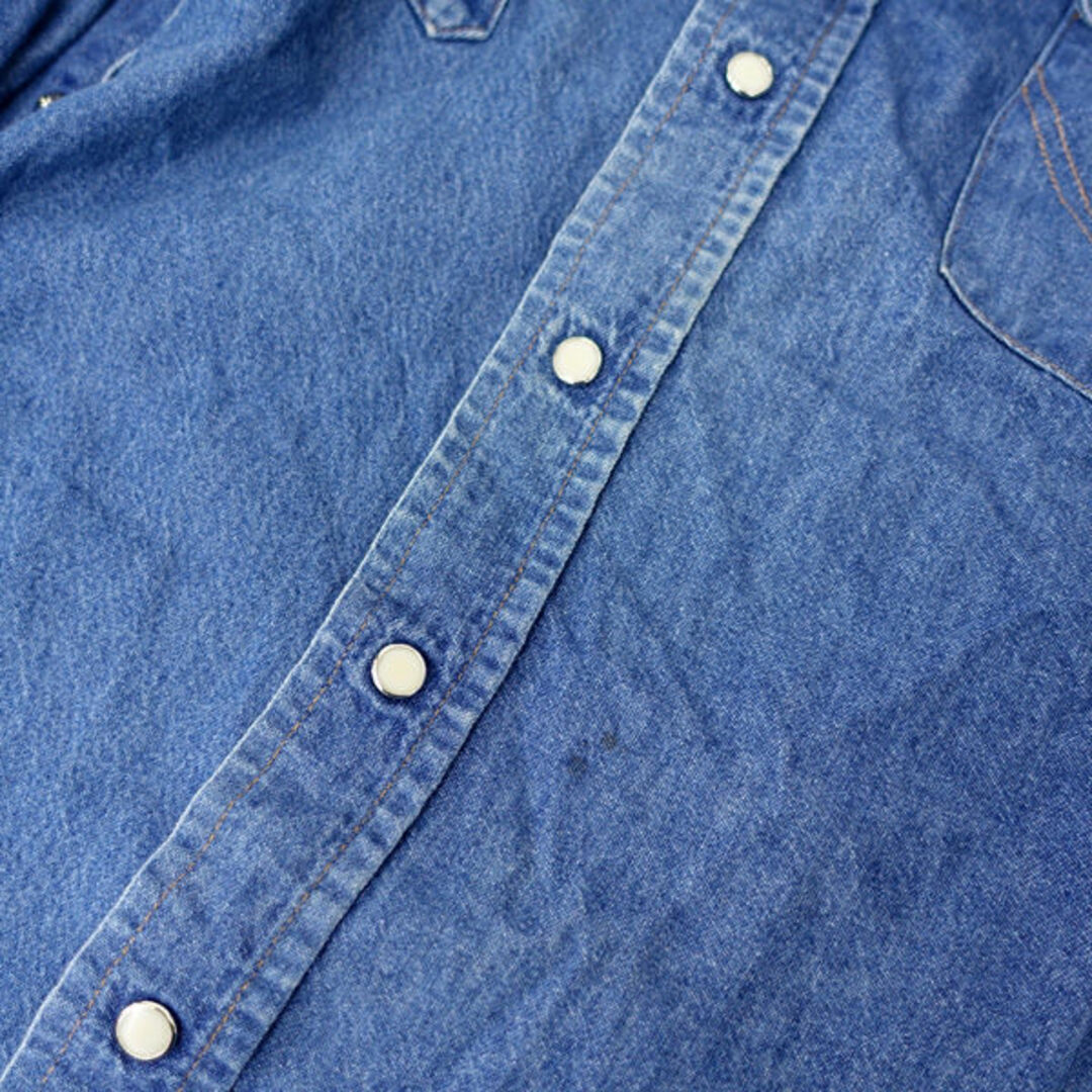 OLDPARK Wrangler ◇デニムシャツ/再構築/リメイク/インディゴ OLDPARK Wrangler ◇デニムシャツ/再構築/リメイク/インディゴ