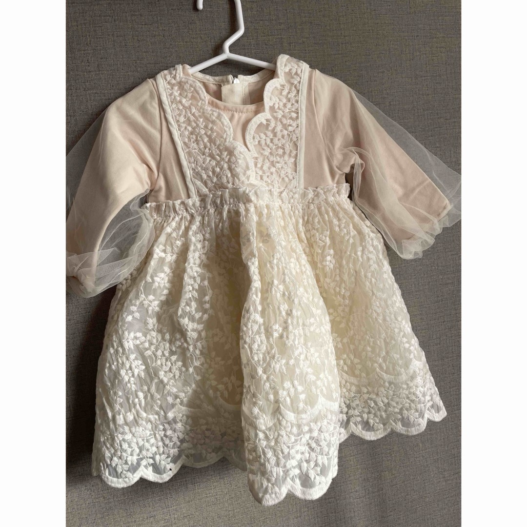 【ナタデココ様 専用】Baby Nest ベビードレス　ワンピース　80 キッズ/ベビー/マタニティのベビー服(~85cm)(セレモニードレス/スーツ)の商品写真