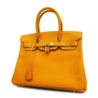 エルメス(Hermes)の【3dc2243-g】エルメス ハンドバッグ/バーキン30/□C刻印/アルデンヌ/ナチュラル/ゴールド金具(ハンドバッグ)