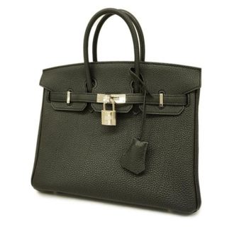 エルメス(Hermes)の【3dc2385-e-g】エルメス ハンドバッグ/バーキン25/Y刻印/トゴ/ブラック/シルバー金具(ハンドバッグ)