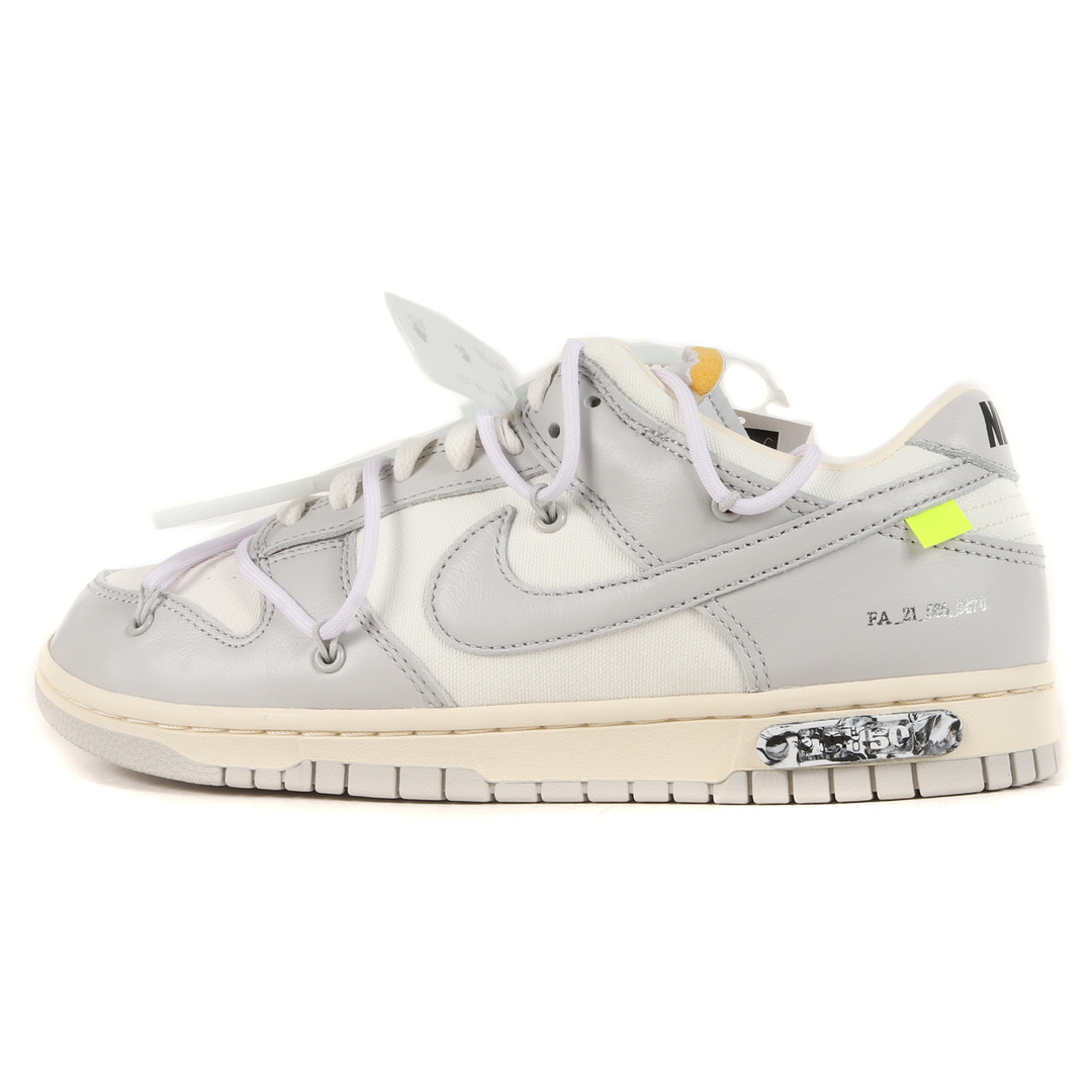 新品 OFF-WHITE オフホワイト サイズ:26.5cm 21AW NIKE DUNK LOW The 50 / 1 OF 50 No.49 (DM1602-123) ナイキ ダンク ロー セイル ナチュラルグレー US8.5 ローカット スニーカー シューズ コラボ 靴【メンズ】スニーカー