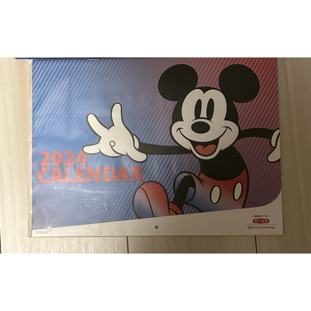 Disney ディズニー カレンダー 2024  第一生命 インテリア/住まい/日用品の文房具(カレンダー/スケジュール)の商品写真