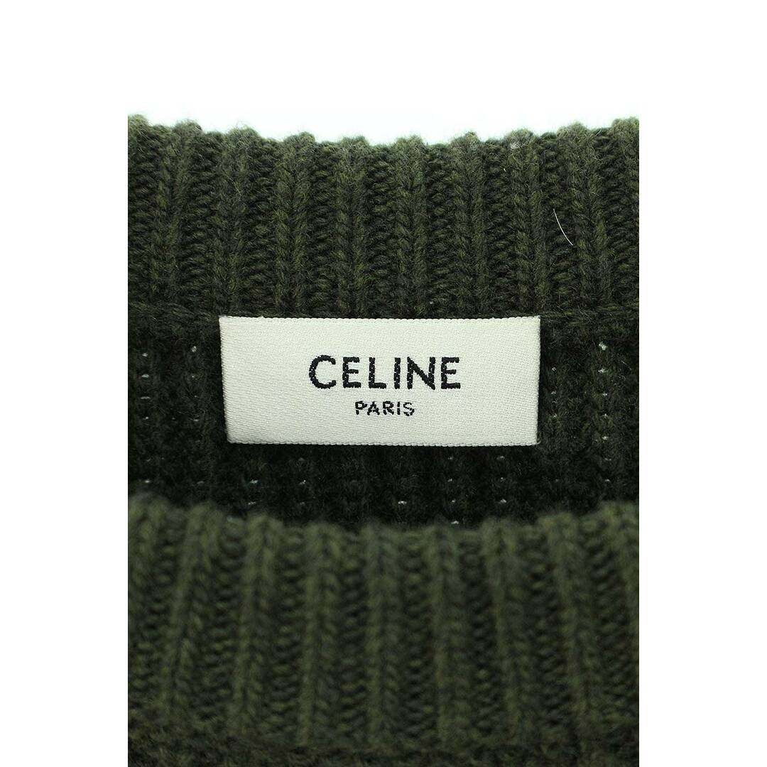 celine(セリーヌ)のセリーヌバイエディスリマン  22AW  2AB97650S レオパードエンブロイダリークルーネックニット メンズ M メンズのトップス(ニット/セーター)の商品写真