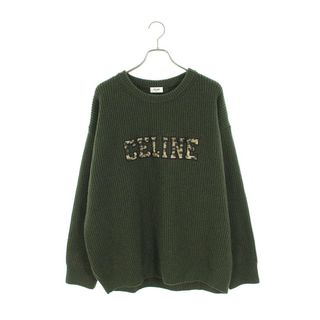 セリーヌ(celine)のセリーヌバイエディスリマン  22AW  2AB97650S レオパードエンブロイダリークルーネックニット メンズ M(ニット/セーター)