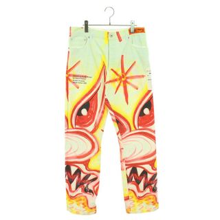 ヘロンプレストン(HERON PRESTON)のヘロンプレストン  20AW  HMYA011F20DEN004 Kenny Scharf Printed Jeans 総柄コットンロングパンツ メンズ 32インチ(その他)