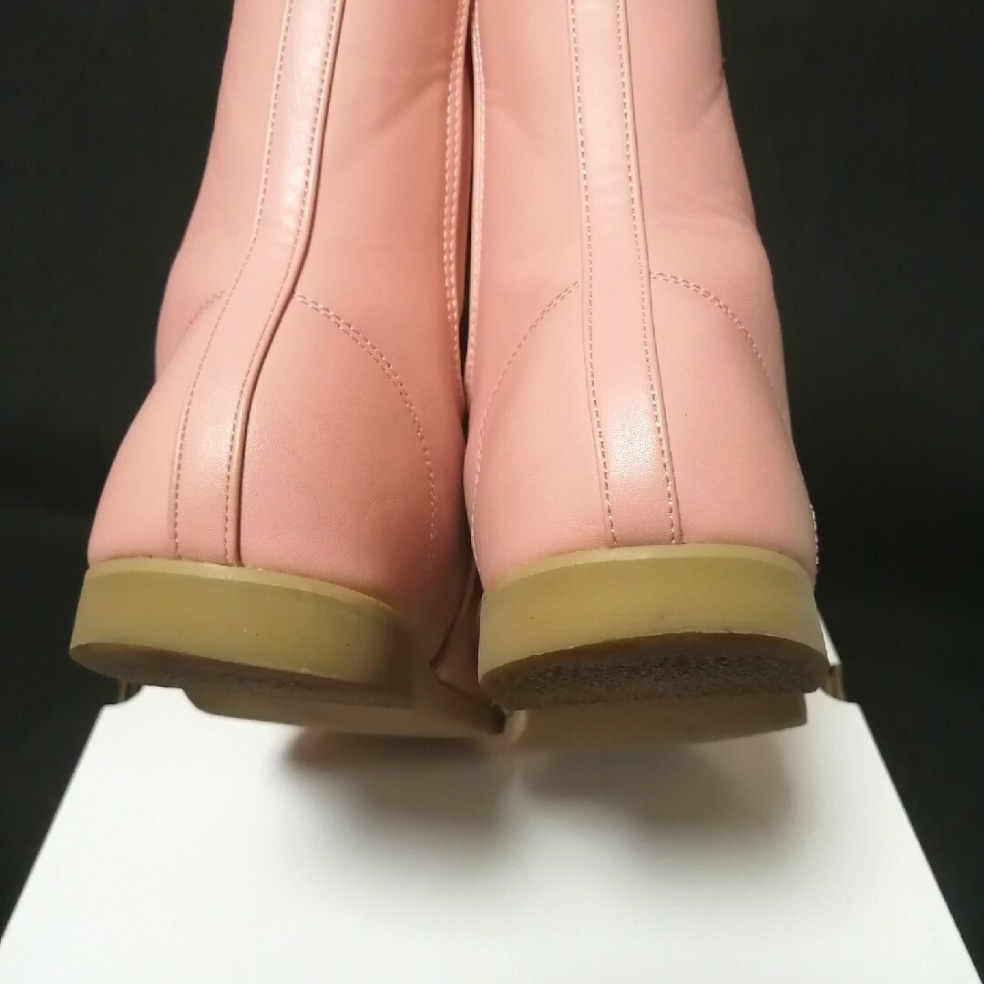 Shirley Temple(シャーリーテンプル)の20  シャーリーテンプル  3連リボンブーツ キッズ/ベビー/マタニティのキッズ靴/シューズ(15cm~)(ブーツ)の商品写真