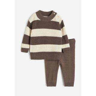 エイチアンドエム(H&M)の【新品未使用】H&M ニット　セットアップ　90サイズ(その他)