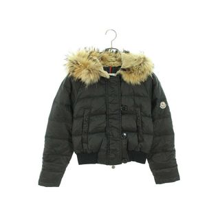 モンクレール(MONCLER)のモンクレール  ALBERTA フード付きファーダウンジャケット レディース 0(ダウンジャケット)