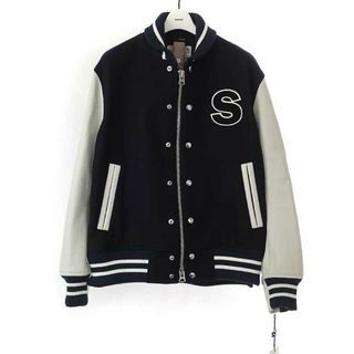 sacai - sacai サカイ 23AW INTERSTELLAR Blouson レザー切替スタジアムジャケット 23-03130M ネイビー 1