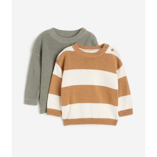 エイチアンドエム(H&M)の【新品未使用】H&M ニット　2枚セット　90サイズ(ニット)