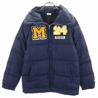 チャンピオン(Champion)のチャンピオン ダウンジャケット L ネイビー Champion SPORTSWEAR ランナーズタグ レディース 古着 【231228】(ダウンジャケット)