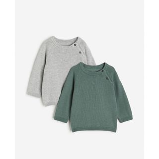 エイチアンドエム(H&M)の【新品未使用】H&M ニット　2枚セット　90サイズ(ニット)