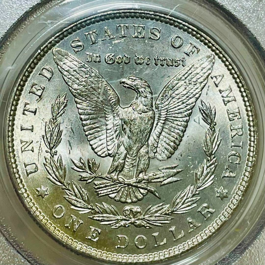 1887 アメリカ モルガンダラー銀貨MS63 ＄1 オールドグリーンホルダー