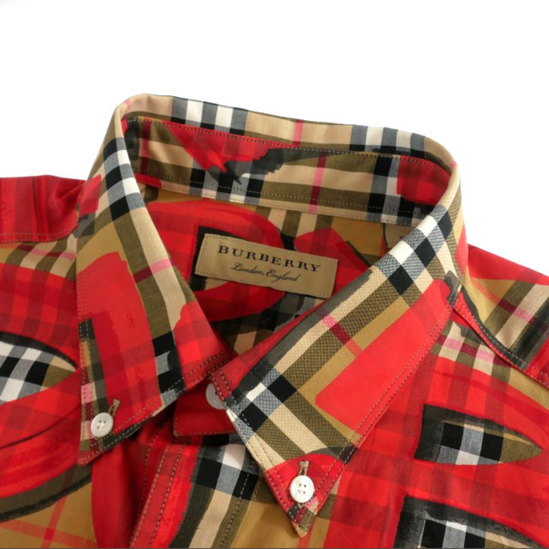 BURBERRY(バーバリー)のバーバリー グラフィックプリント ノバチェック ロングスリーブシャツ XL メンズのトップス(シャツ)の商品写真