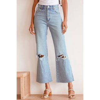 ローラズ(ROLLA'S)のローラス　EASTCOAST CROP FLARフレア　ダメージデニム(デニム/ジーンズ)