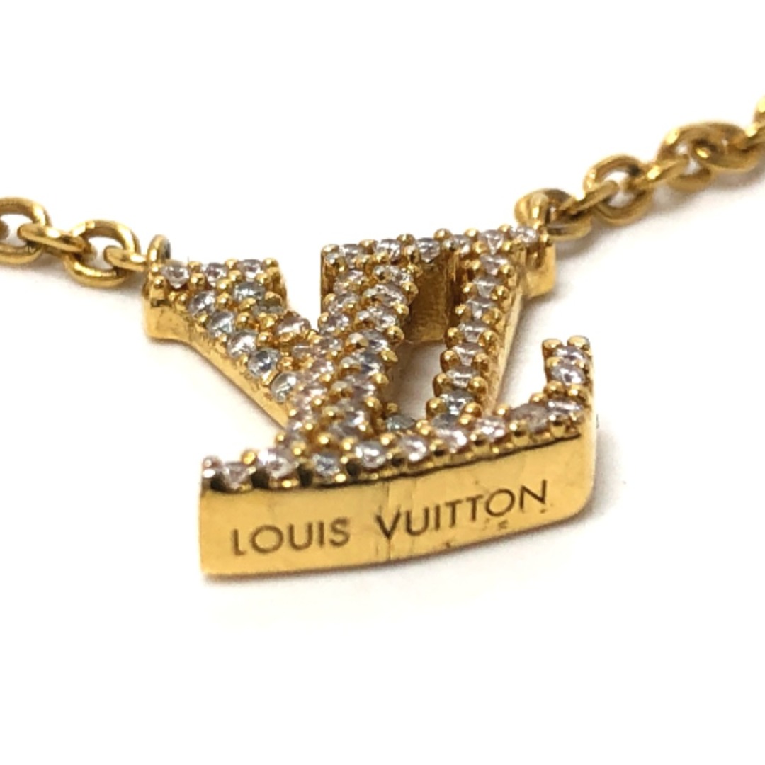 ルイヴィトン LOUIS VUITTON コリエ LV アイコニック M00596 アクセサリー ネックレス GP ゴールド 美品ネックレス