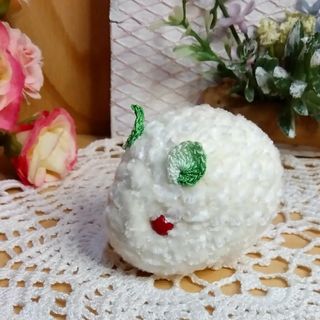 雪うさぎ ふわもこあみぐるみ ハンドメイド(あみぐるみ)